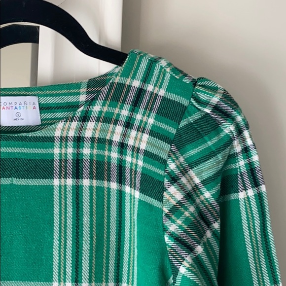 Worn once indoors for pics- green mini dress - Picture 4 of 5